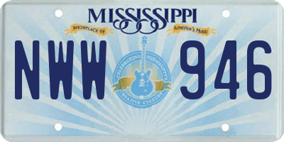 MS license plate NWW946