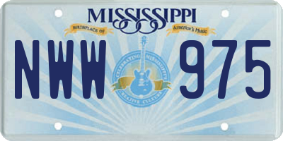 MS license plate NWW975