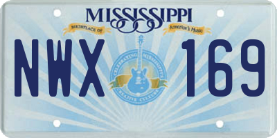 MS license plate NWX169