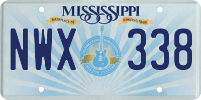 MS license plate NWX338