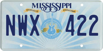 MS license plate NWX422