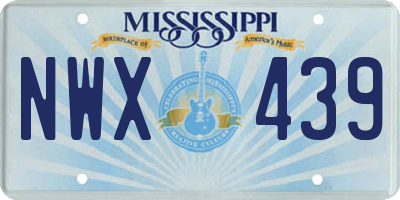 MS license plate NWX439
