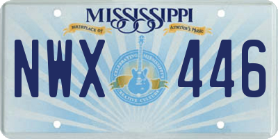 MS license plate NWX446