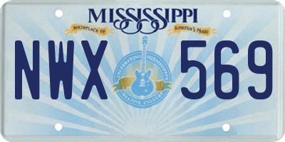 MS license plate NWX569