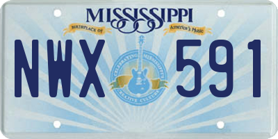 MS license plate NWX591