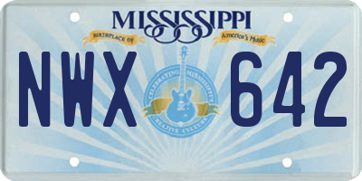 MS license plate NWX642