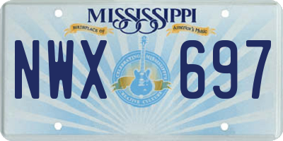 MS license plate NWX697
