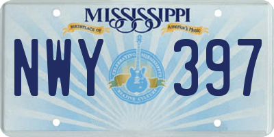 MS license plate NWY397