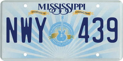 MS license plate NWY439