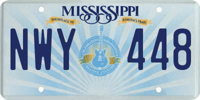 MS license plate NWY448