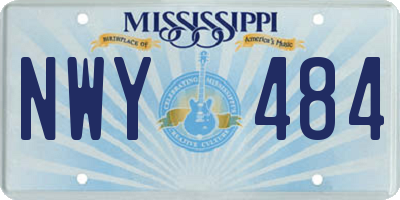 MS license plate NWY484