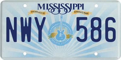 MS license plate NWY586