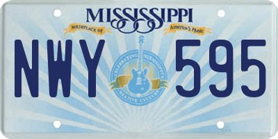 MS license plate NWY595