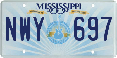 MS license plate NWY697