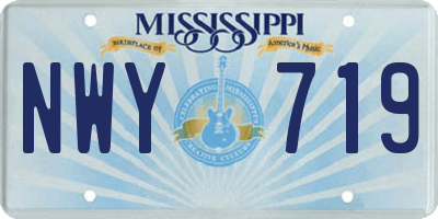 MS license plate NWY719