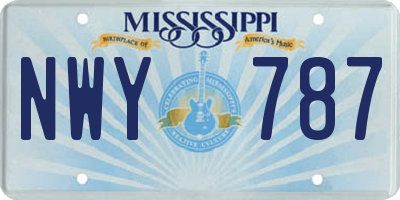 MS license plate NWY787