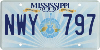 MS license plate NWY797
