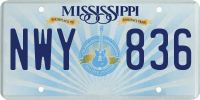 MS license plate NWY836