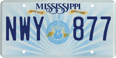 MS license plate NWY877
