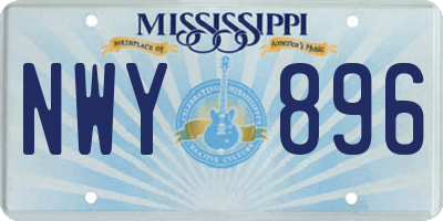 MS license plate NWY896