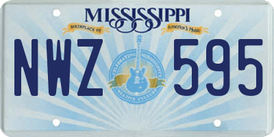 MS license plate NWZ595