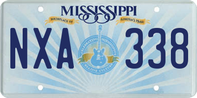 MS license plate NXA338