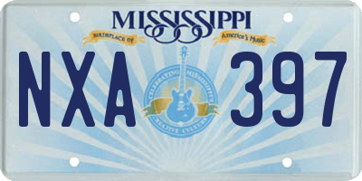 MS license plate NXA397