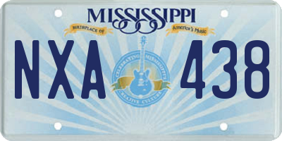 MS license plate NXA438