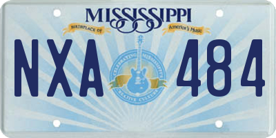 MS license plate NXA484