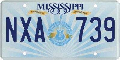 MS license plate NXA739