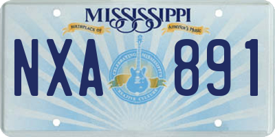 MS license plate NXA891