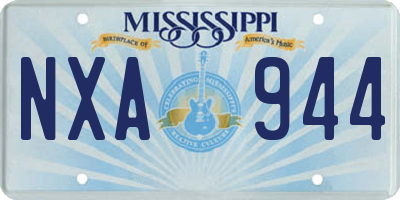 MS license plate NXA944