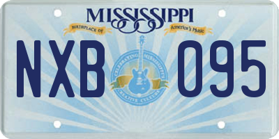 MS license plate NXB095