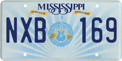 MS license plate NXB169