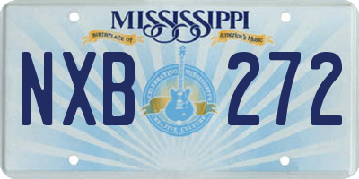 MS license plate NXB272