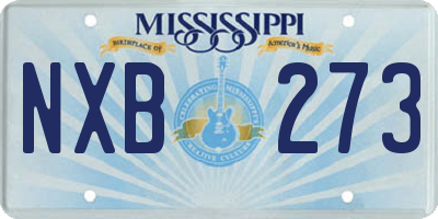 MS license plate NXB273