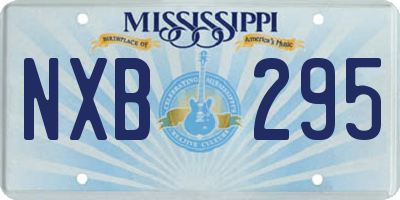 MS license plate NXB295