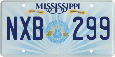 MS license plate NXB299
