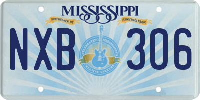 MS license plate NXB306