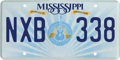MS license plate NXB338