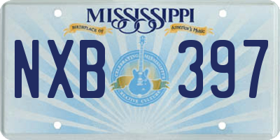 MS license plate NXB397