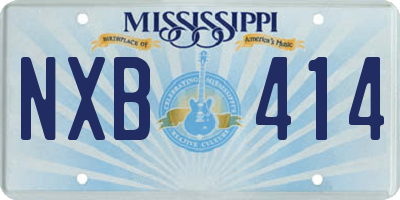 MS license plate NXB414