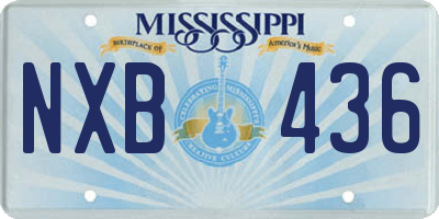 MS license plate NXB436