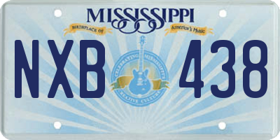 MS license plate NXB438