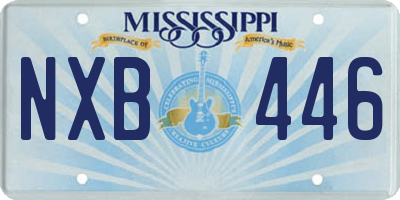 MS license plate NXB446