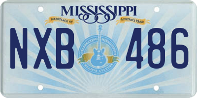 MS license plate NXB486