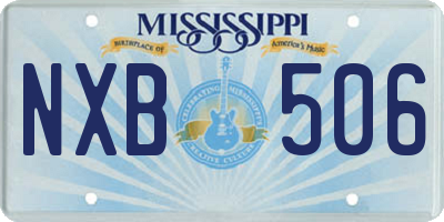 MS license plate NXB506