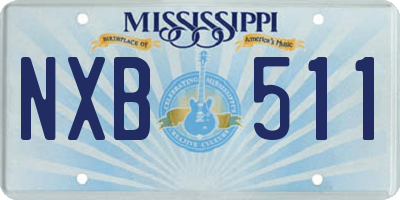 MS license plate NXB511