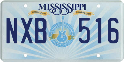 MS license plate NXB516