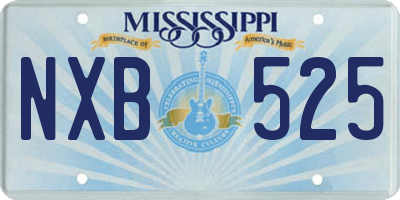 MS license plate NXB525